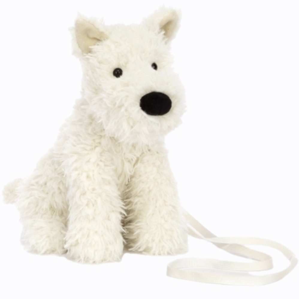 Jellycat Munro Scottie Dog Bag Bag 9.1x4.7x3.9" Soft & Plush BNWT Authentic